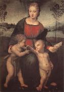 RAFFAELLO Sanzio The virgin mary  and John oil on canvas